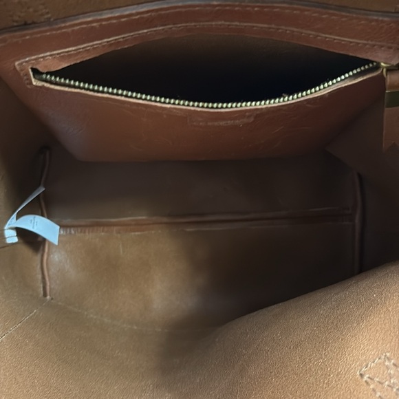 Madewell Tan Leather Tote Bag - Picture 7 of 9